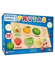 Quebra-Cabeça Encaixe Frutas 8 peças Pais & Filhos