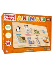 Quebra-Cabeça Encaixe Animais 8 peças Pais & Filhos