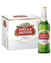 Cerveja Stella Artois Puro Malte Garrafa 600ml - 12 unidades