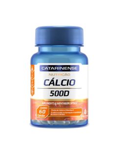 Cálcio 500D com 60 Cápsulas Catarinense Pharma