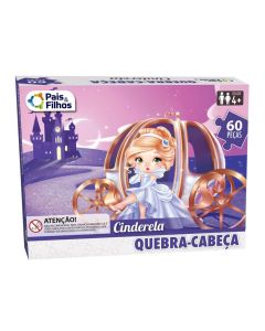 Quebra-Cabeça Cinderela 60 peças Pais & Filhos