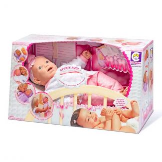 Boneca Coleção Ninos com a Boca Aberta Cotiplás 