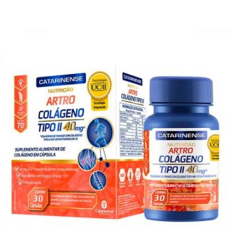 Artro Colágeno Tipo II 40mg com 30 Cápsulas Catarinense Pharma