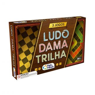 Ludo, Dama e Trilha Jogos de Tabuleiro Pais & Filhos