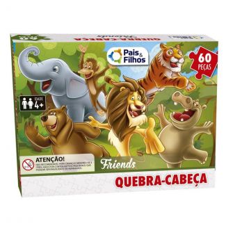 Quebra-Cabeça Friends 60 peças Pais & Filhos