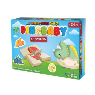 Meu Primeiro Quebra-Cabeça Dino Baby 32 peças Pais & Filhos